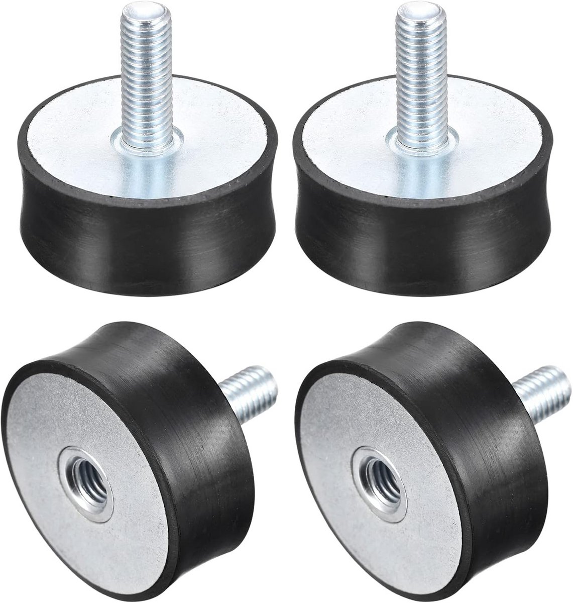 4x Trillingsdempers M10 Rubber Blokken Schokabsorber Geluidsdemping 50x20mm