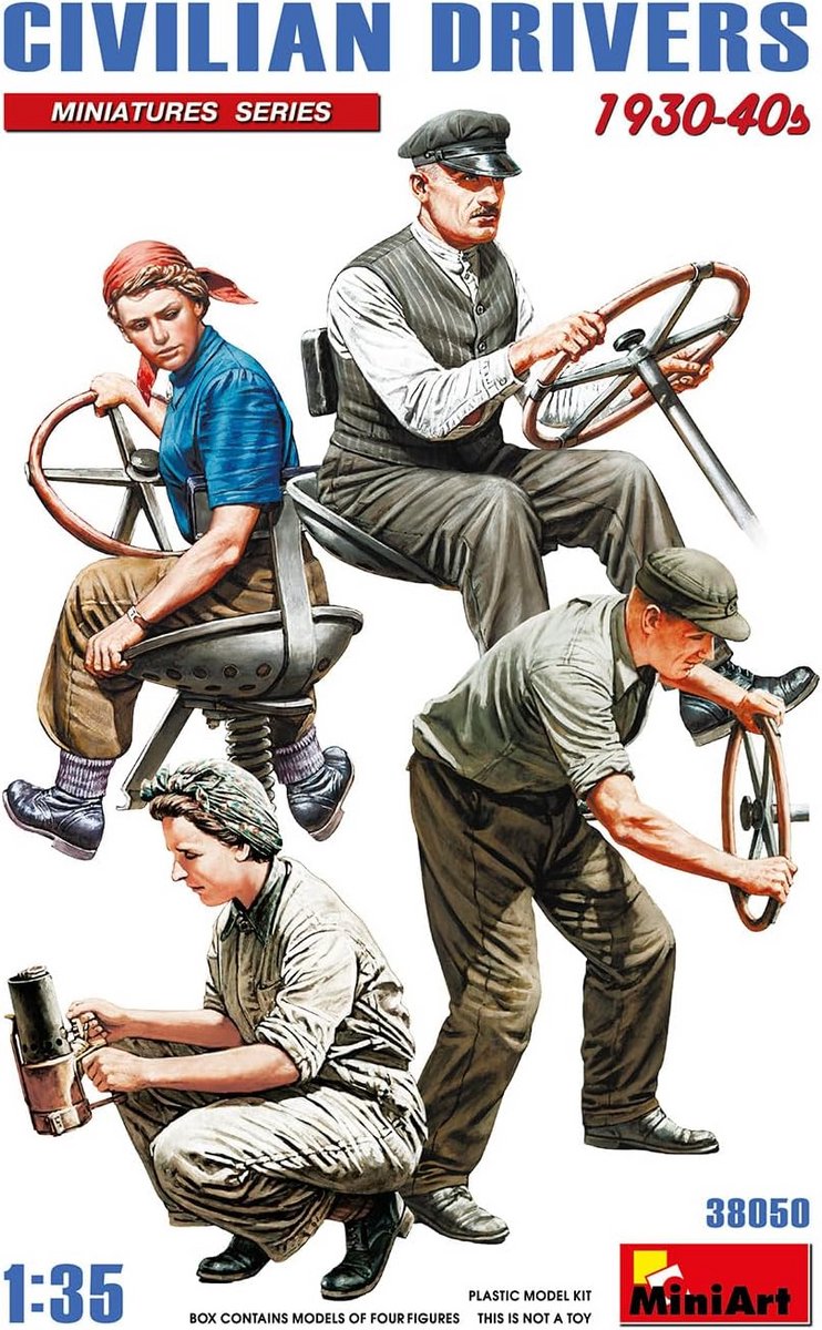 Modelbouw Figuren Civiele Bestuurders Set - Schaalmodel Accessoires