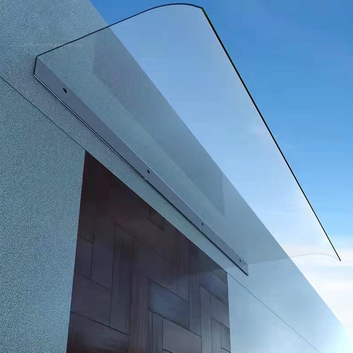 Transparante Polycarbonaat Luifel voor Voordeur - Bescherming tegen Regen en Zon - 40 of 50 cm Breed