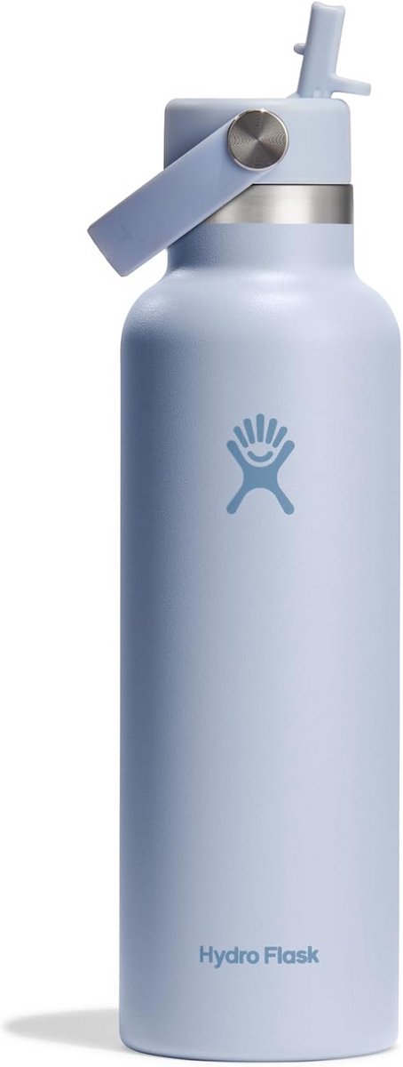 Thermosfles met Rietje 620ml - Dubbelwandige Isolatie - Roestvrij Staal