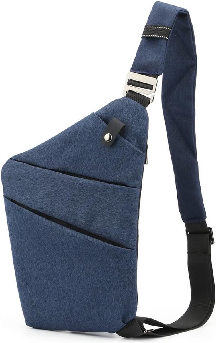 Anti-diefstal Borsttas voor Heren & Dames - Compacte Crossbody Schoudertas met Meerdere Vakken