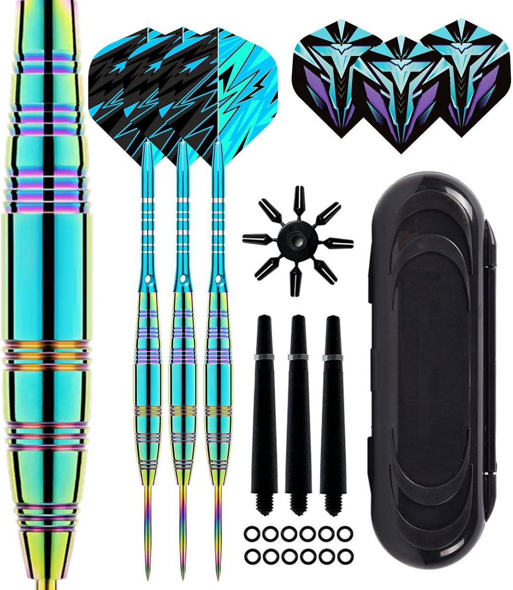 Professionele Steeltip Dartpijlen Set 23g - Dartpijlen met Metalen Punt en Aluminium Schachten