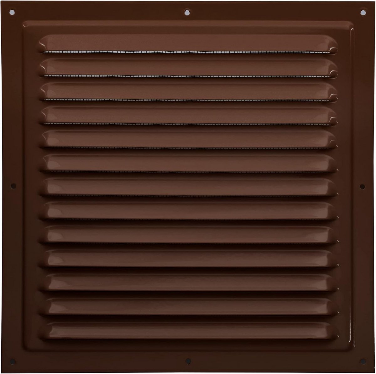 Vierkant Metalen Ventilatie Rooster 30x30 cm Bruin voor Binnen en Buiten