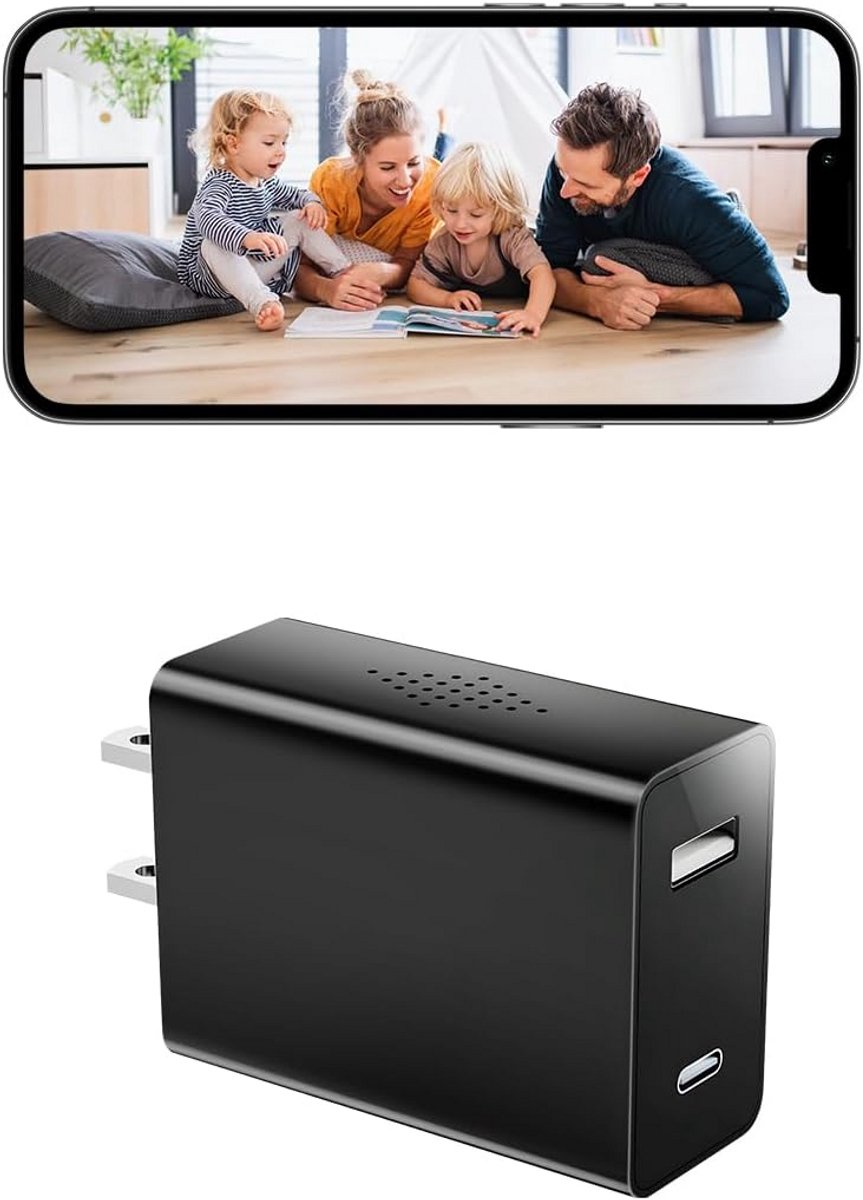 Wi-Fi Camera Klok Full HD 1080P - Stijlvolle Binnen Beveiligingscamera