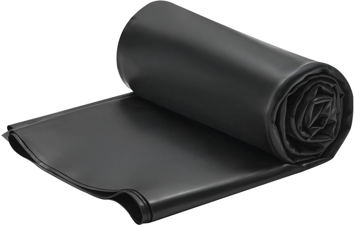 VEVOR Dakbedekking, 4,572 X 7,62 M, Dakbedekking, 1,14 mm Epdm-Folie, Waterdichting voor Carports, Duurzaam en Weerbestendig, Dakwaterdichting, Dakbedekking voor Campers, Daken, Vijvers