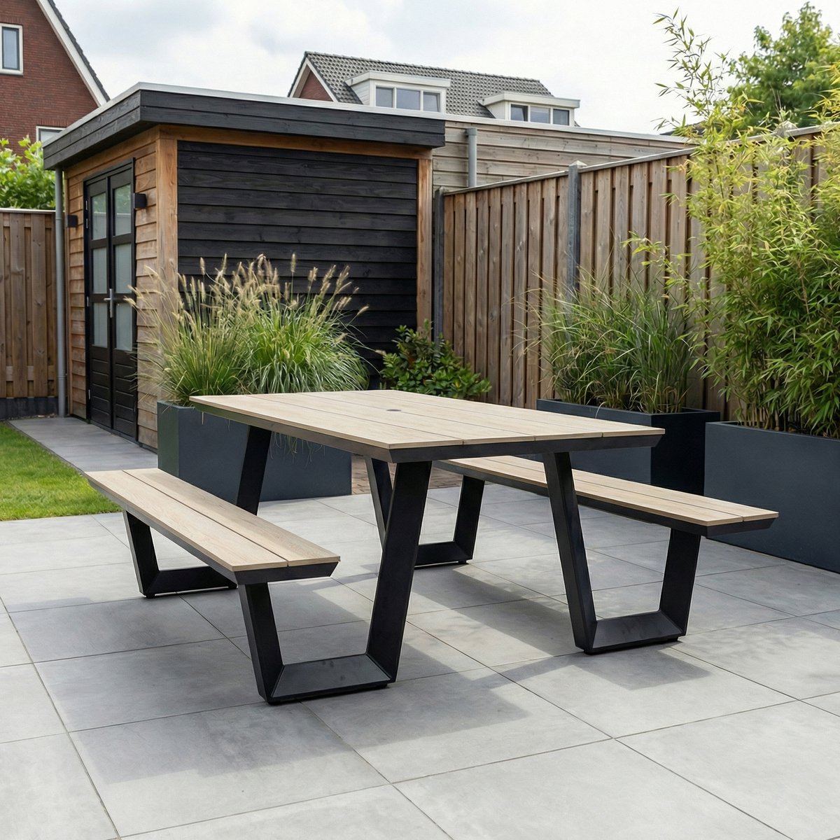Coffee Bay Picknicktafel Wood: Polywood + Aluminium, 6-8 personen thumbnail 6