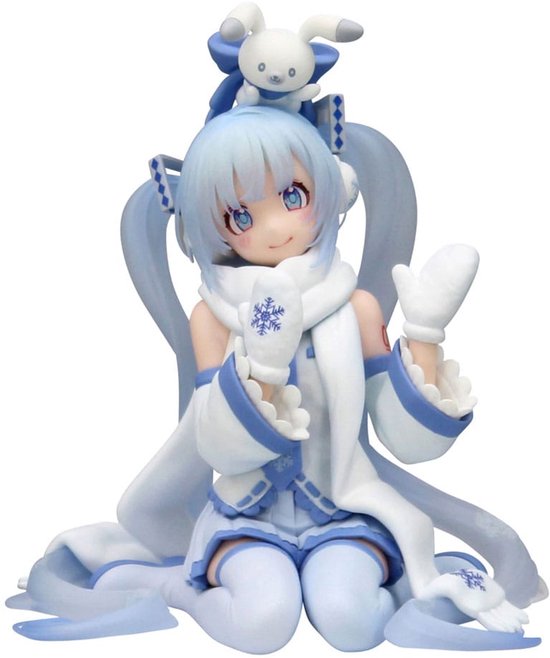 Furyu Hatsune Miku Noodle Stopper PVC Statue Snow Miku Sky Town 10th Ver. 10 cm Figurine