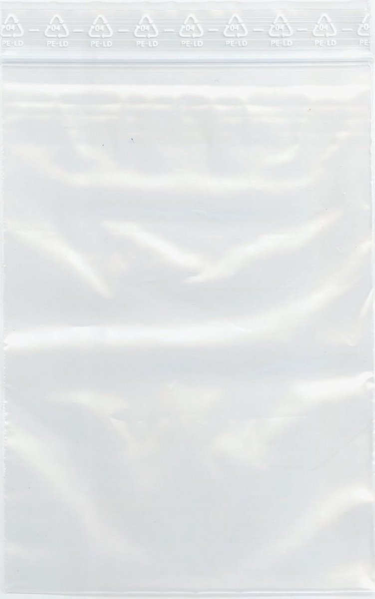 200 Stuks Drukverzegelzakjes 60x80 mm - Sterke Kwaliteit Hersluitbare Plastic Zakjes