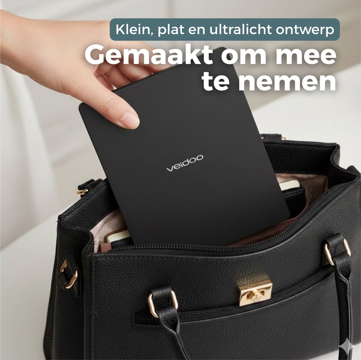 Haussgoods E-Reader 6 inch E-Ink met Harde Cover en Stretch - afbeelding 3