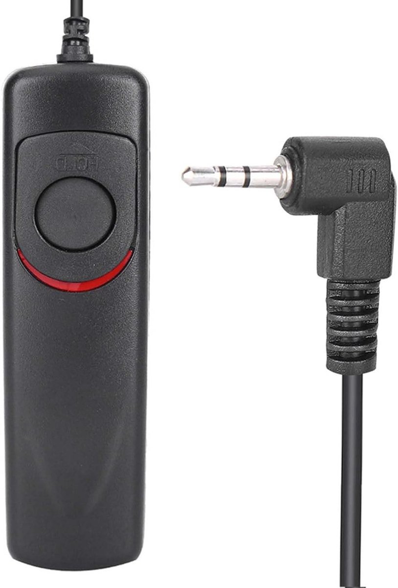 Ontspanknop Afstandsbediening Kabel voor Canon Camera's 1200D 1100D 1000D - Zwart