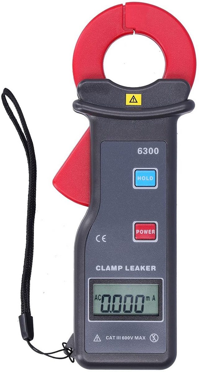 Lekstroom Tangemeter Multimeter met LCD Scherm en USB Aansluiting