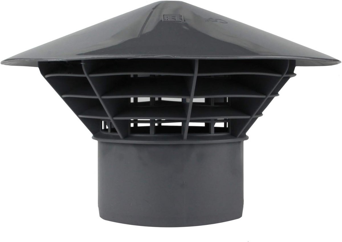 Ventilatiekap voor afvoersystemen en toiletten DN 160