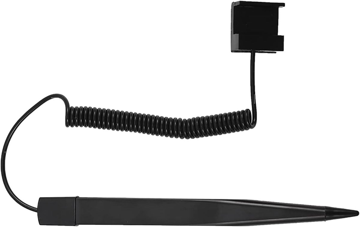 Veerweerstand Stylus Pen voor Capacitieve Touchscreens - Zwart - Navigatie - Bestelmachine
