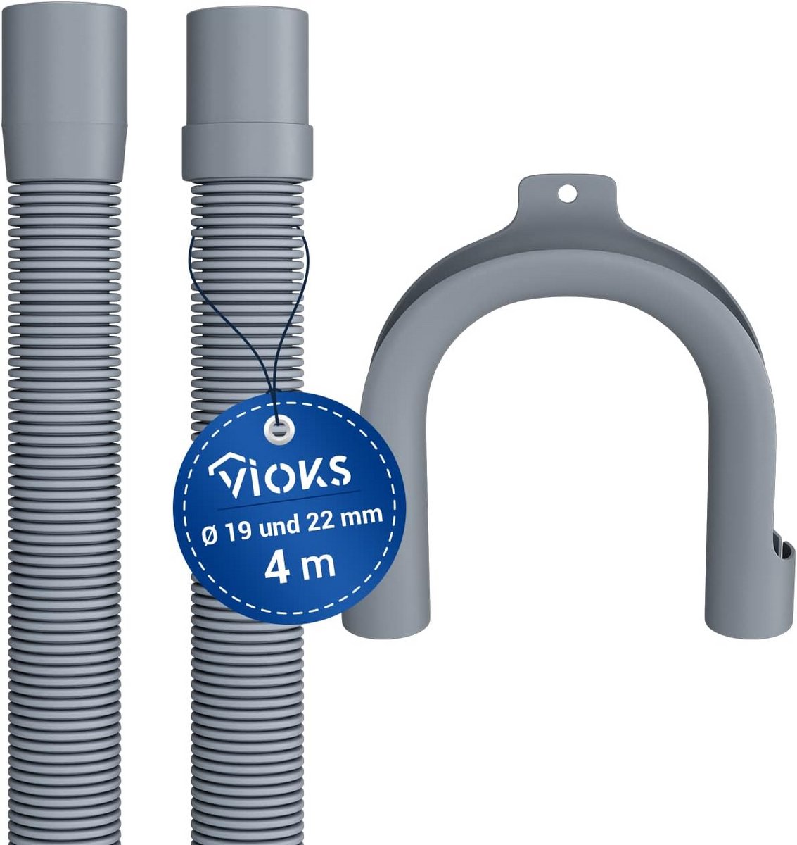 Universele Afvoerslang 4 Meter voor Wasmachine en Vaatwasser