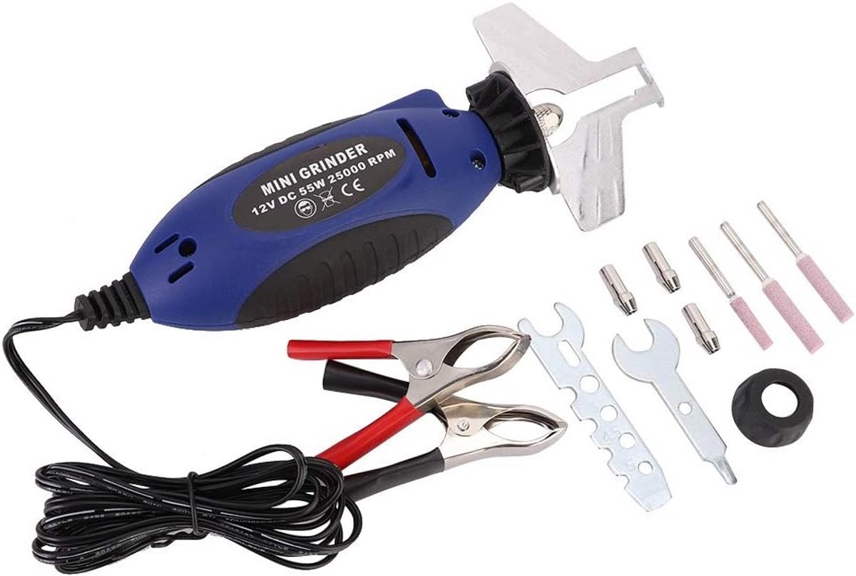 Elektrische Kettingslijper Set - 12V Mini Slijpmachine voor Kettingzagen