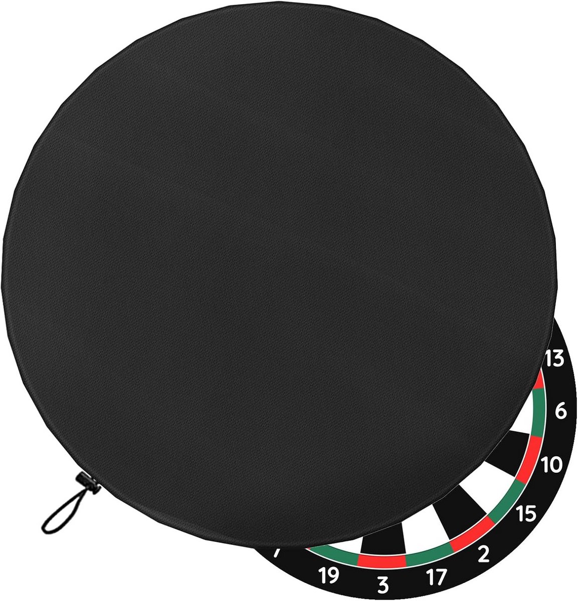 Waterdichte Dartbordhoes Zwart - Beschermhoes voor 61 Inch Dartborden (Alleen Cover)