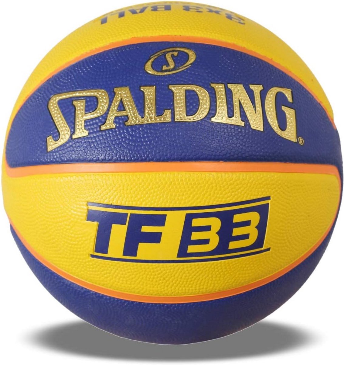 Basketbal Maat 6 voor Heren en Dames - Geel/Blauw