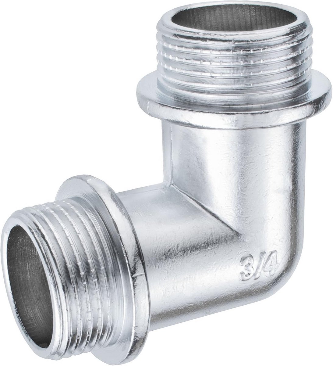 Hoekventiel 3/4'' BSP met Koperen Aansluiting en Chromen Afwerking