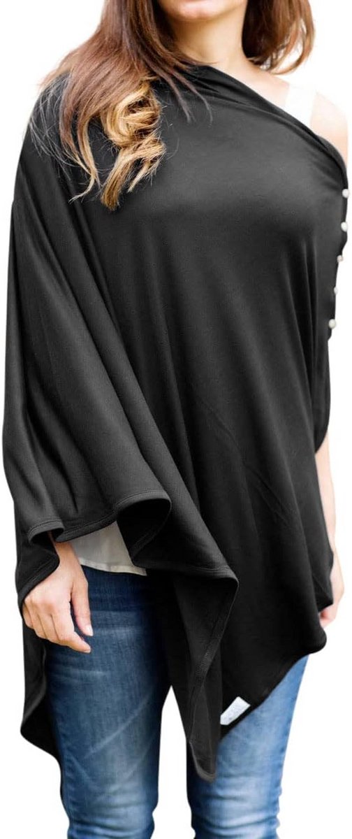 360° Ademende Borstvoedingsdoek - Verplegingssjaal & Poncho voor Privacy & Autostoelhoes