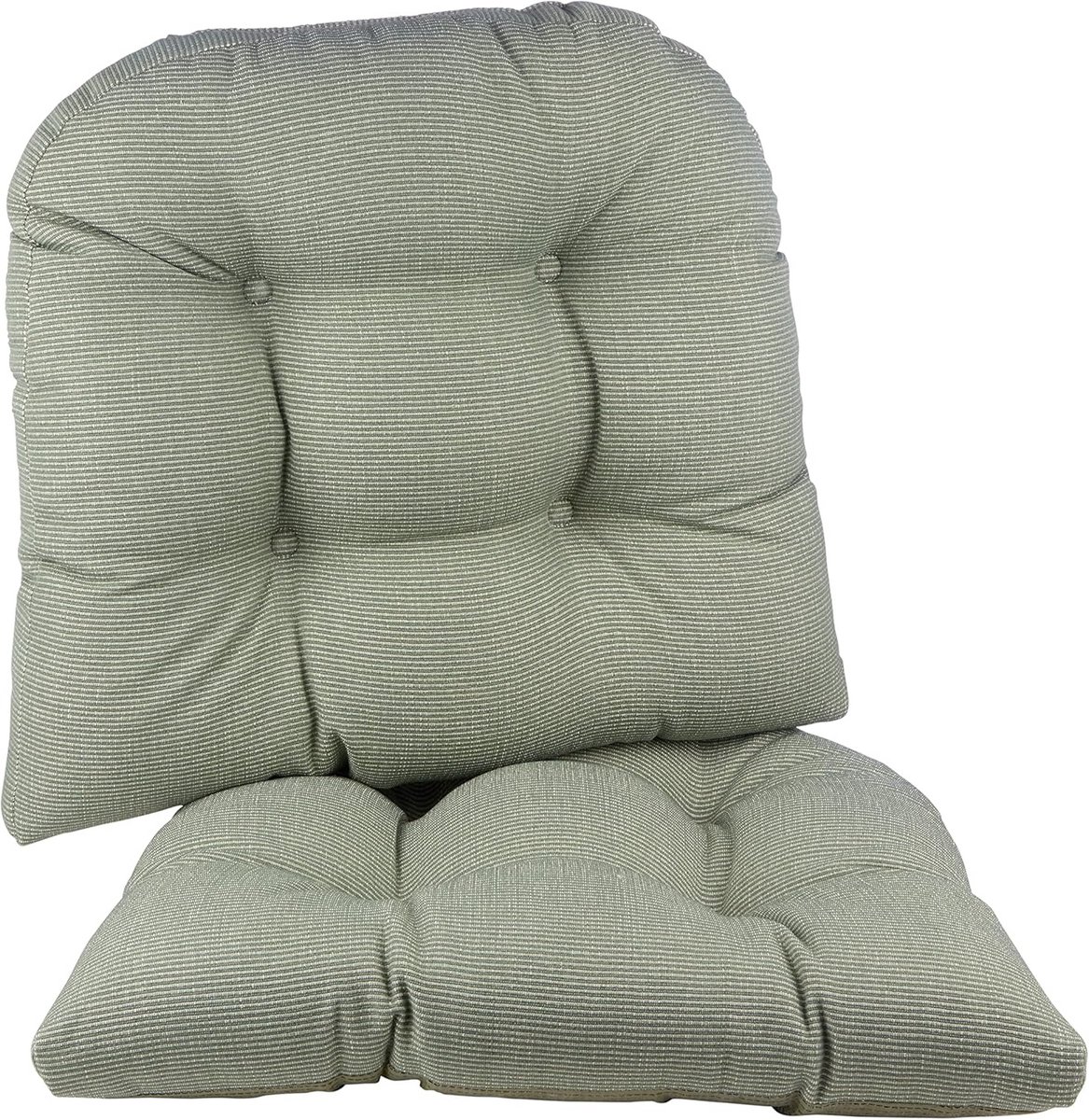 Extra Grote Antislip Stoelkussens 50 x 45 cm Set van 2 Celadon