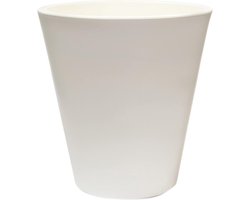 Grote Vierkante Bloempot Wit (50x50 cm) - Decoratief Polyetheen Plantenbak Binnen en Buiten