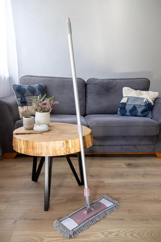 Dweilset met Telescoopsteel 140cm en Microvezel Platte Dweil — afbeelding 5