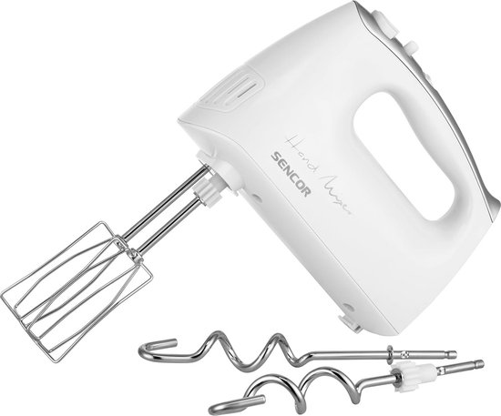 Krachtige 500W Handmixer met Automatische Draaiende Kom (2.5L) - Inclusief Gardes en Kneedhaken van Merkloos — afbeelding 2