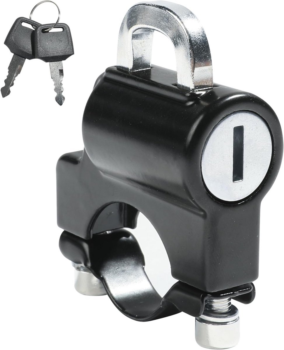 Universeel Motorhelmslot Aluminium - Anti-diefstal Beveiliging met 2 Sleutels