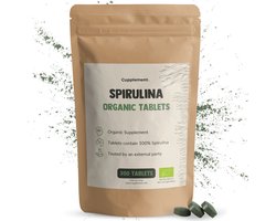 Cupplement Spirulina 300 Tabletten Algen Biologisch 500 mg per Tablet - Geen Poeder of Vlokken - Supplement - Superfood - Hawaii - Chlorella - Alg NL-BIO-01