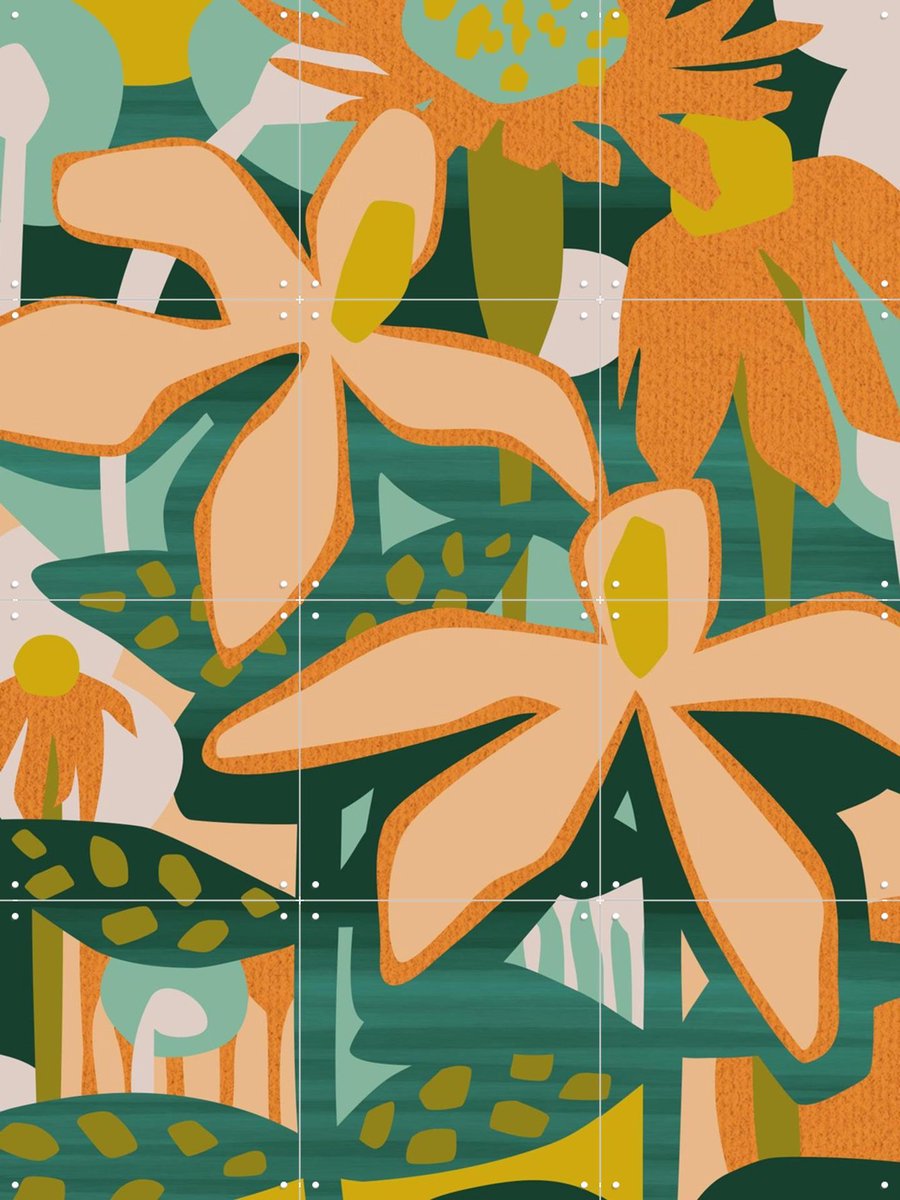 IXXI Color Your Life, Megan Gallagher - 60 x 80 cm - Gratis ophangtool - Grote wanddecoratie en posters - Digitale Kunst, Kleurrijk, Illustraties
