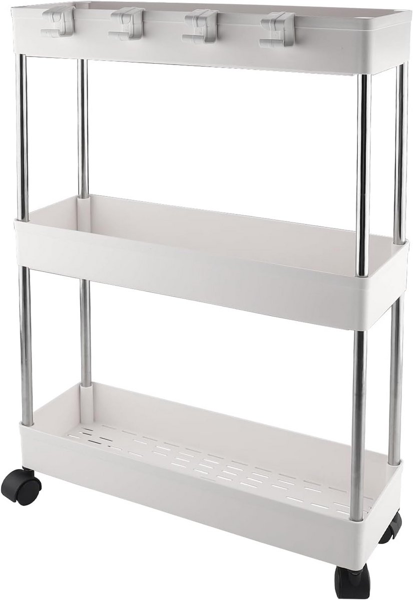 Keukenkast - Magnetronkast Keuken - Trolley op Wieltjes Handig