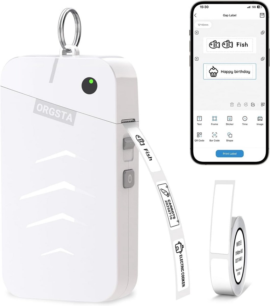 Draagbare Mini Labelprinter met Bluetooth voor Slimme Organisatie