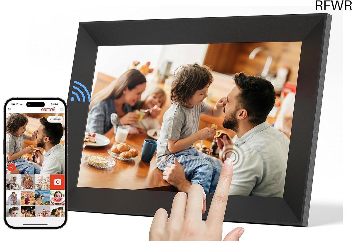 Digitale Fotolijst met Wifi - Fotolijsten - Frameo App - HD Kwaliteit - Thuis