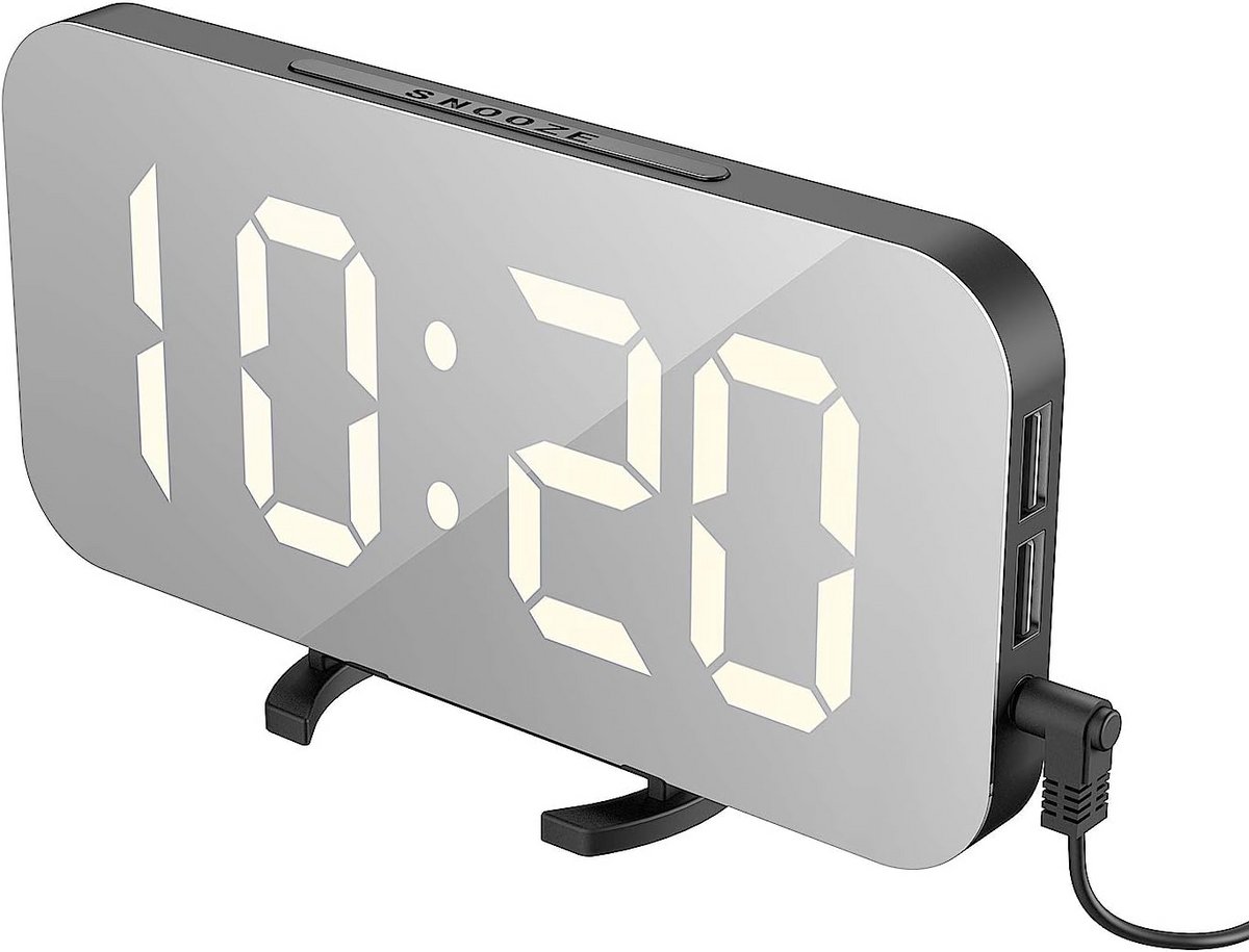 Digitale Wekker - Wekkerradio - Reiswekker - Alarmfunctie