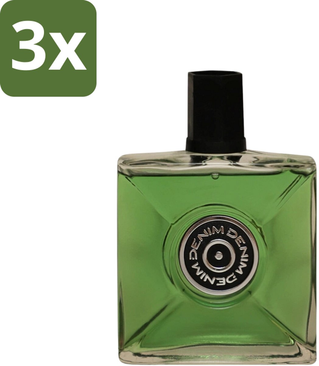 Denim - Aftershave - Musk - for Men - 100 ml - Bulkverpakking - 3 stuks