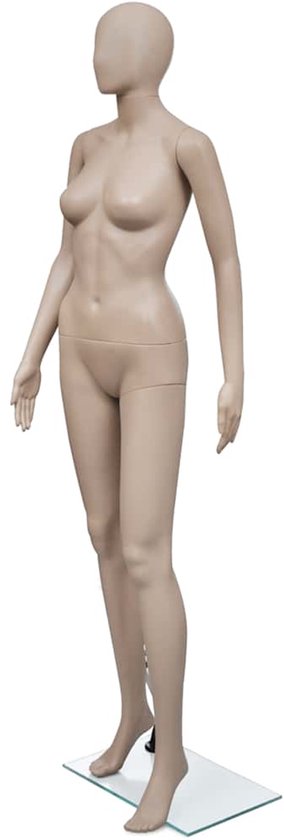 vidaXL - Etalagepop - vrouw - rond - hoofd