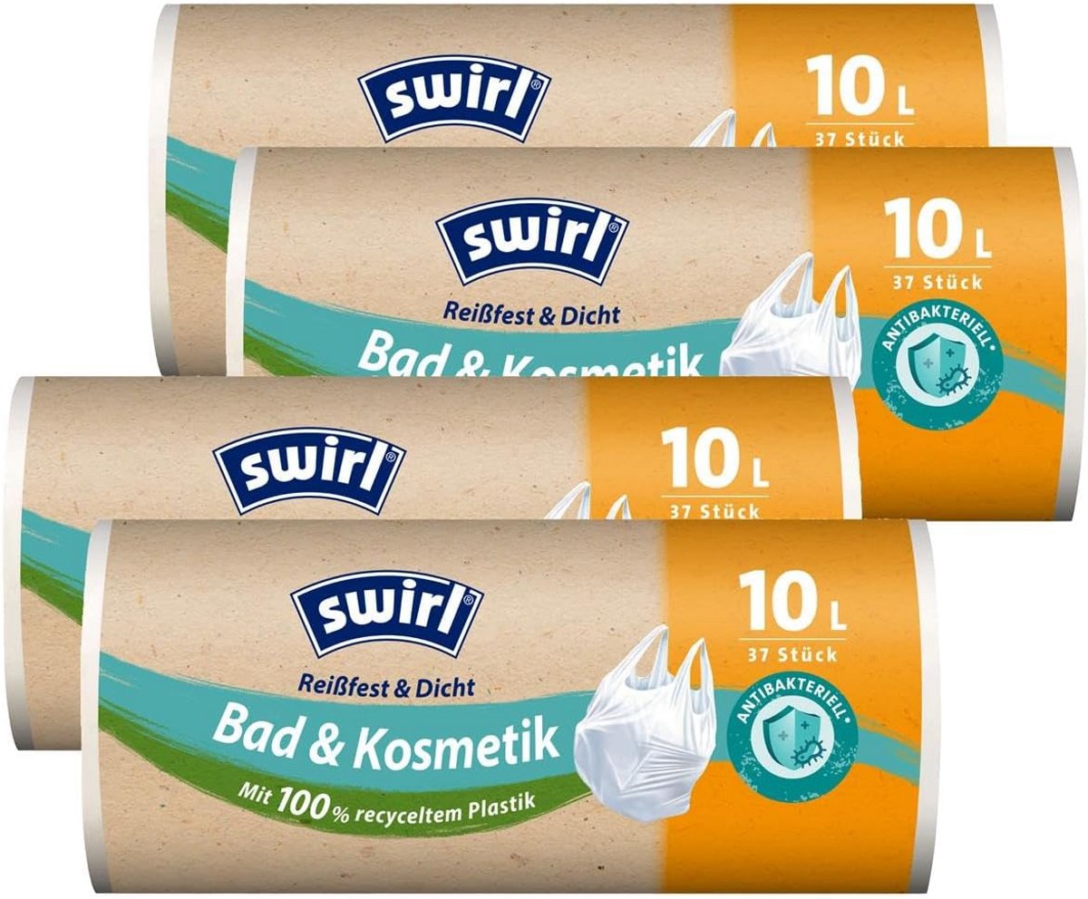 Vuilniszakken 10 Liter - Sterk en Scheurbestendig (4 Rollen)