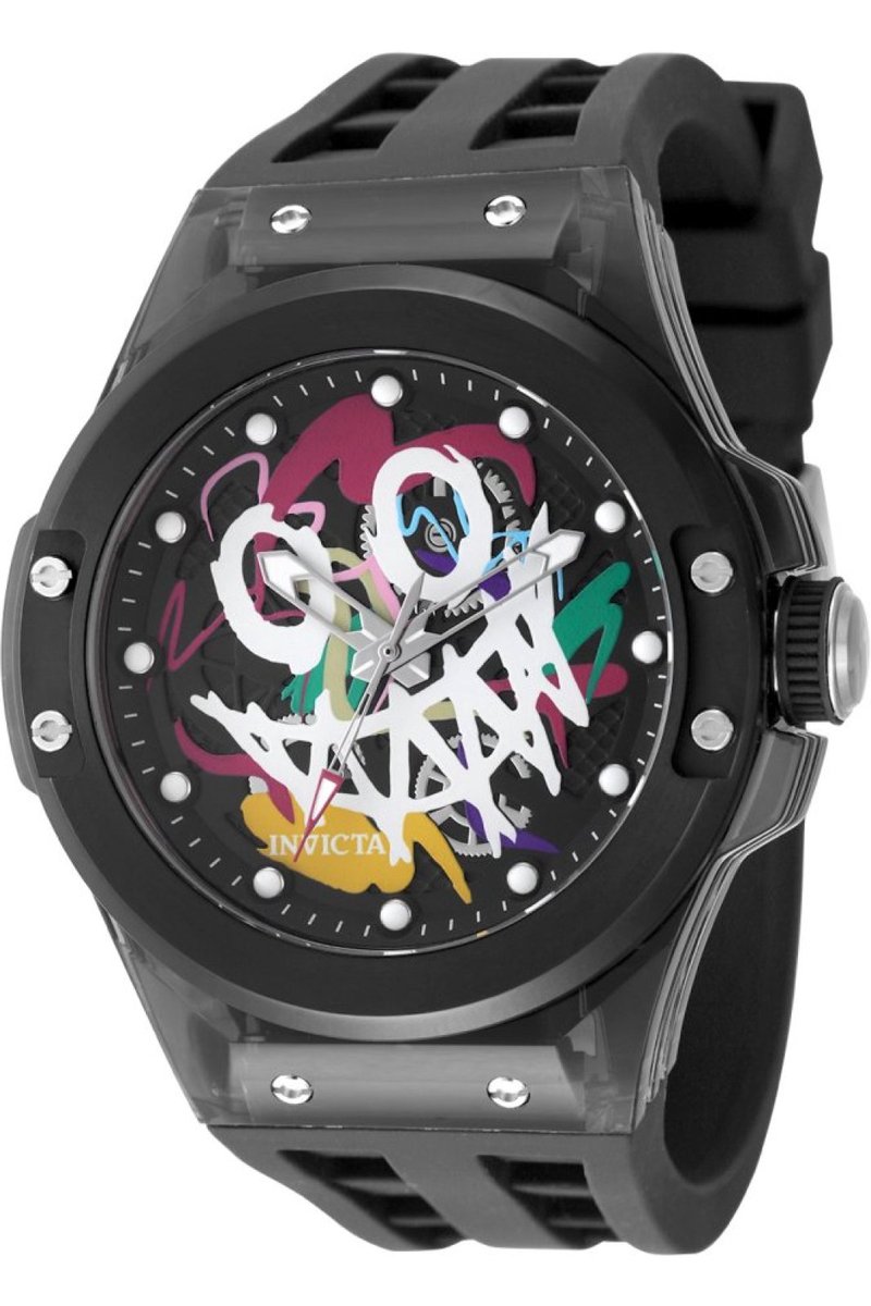 Invicta Sea Base - Rogue 50005 Heren Horloge - Waterdicht - Analoog - Quartz Uurwerk - Plastic met zwarte Wijzerplaat - 45mm