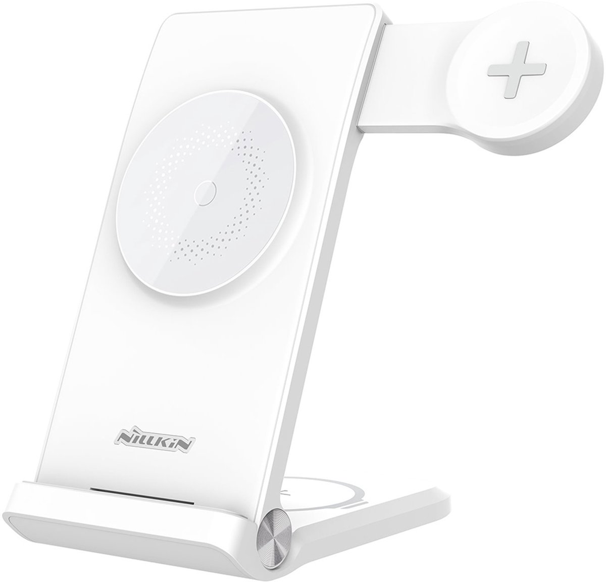 Nillkin, 3-in-1 Draadloze Oplader - Geschikt voor MagSafe (Smartphone / TWS Oortjes / Galaxy Watch), Wit