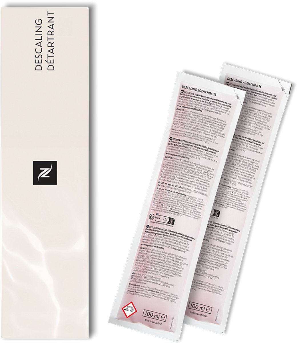 Nespresso Ontkalkingskit - Koffiemachineontkalker - 4 x 100ml