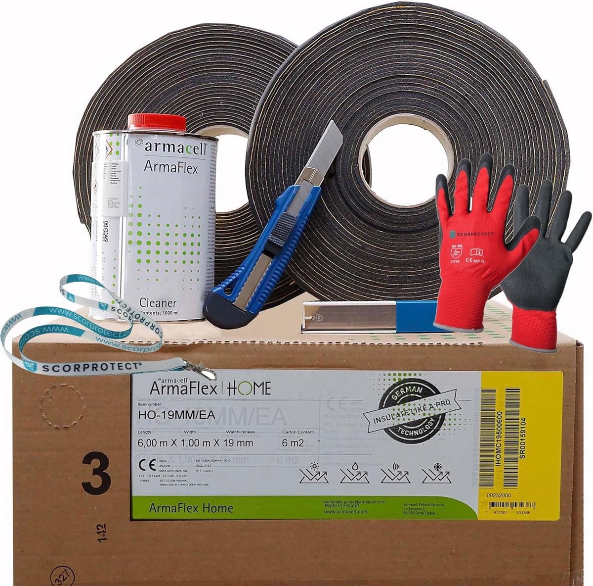 Isolatieset voor Camper en Voertuig met Zelfklevend Schuim en Tape