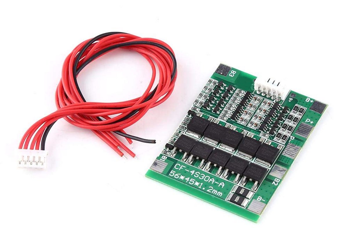 4S 14.8V 30A BMS Accu Beschermmodule Li-Ion Balans PCB Kortsluitbeveiliging