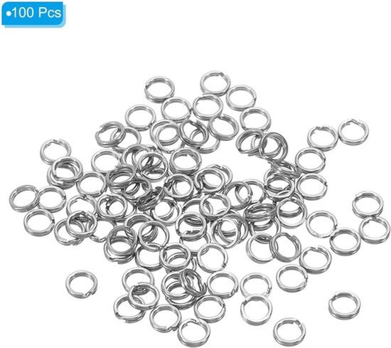 Vissen Split Rings, Vissen Swivel RVS Ringen Dubbele Afgeplatte Split ...