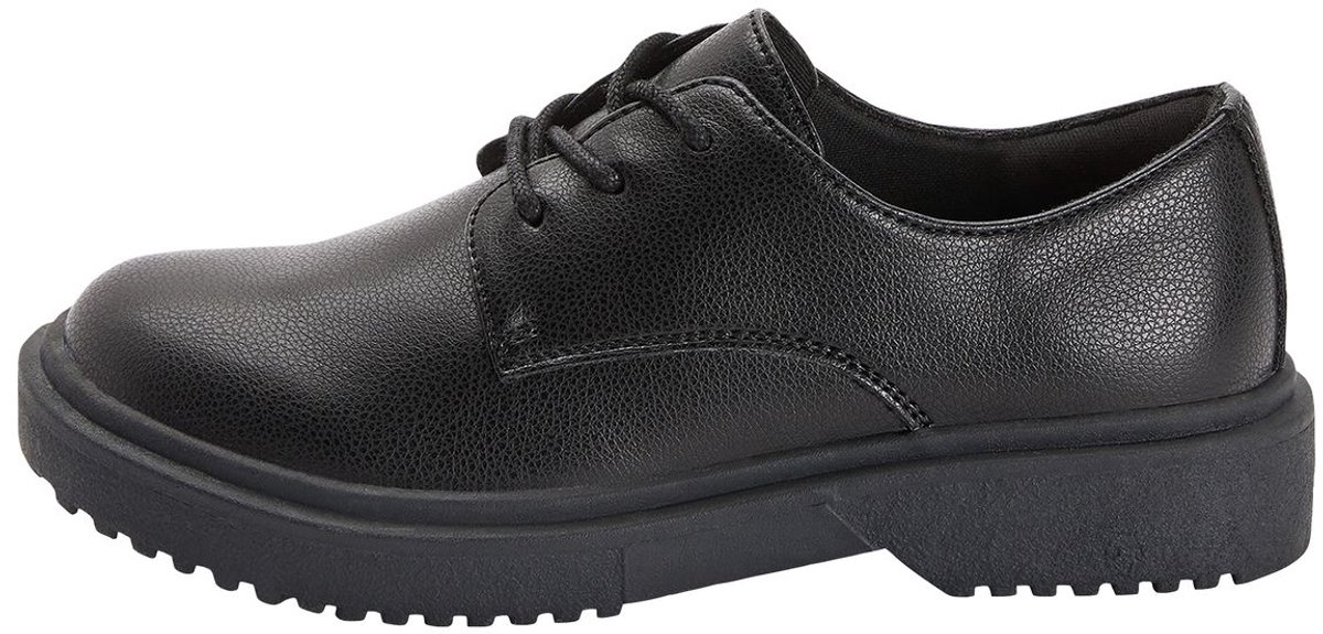 Next - Meisjes - Schoolschoenen met brede pasvorm en vetersluiting (G) - Zwart