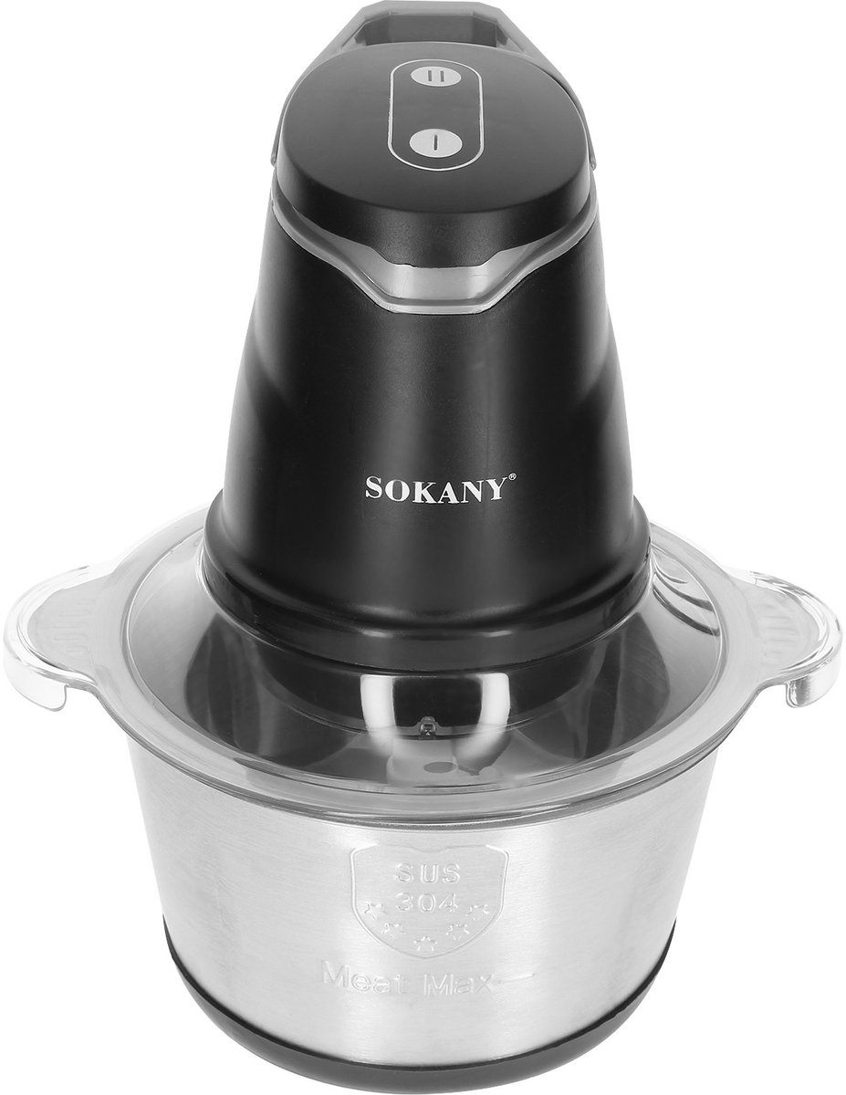 Sokany, Multifunctionele elektrische vleesmolen 2L, Zilver