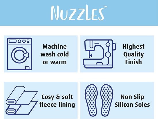 3-Pack Kinderslofjes Jongens en Meisjes - Fleece Gevoerd, Antislip - Ruimteschip, Robot & Scandinavisch Design — afbeelding 4