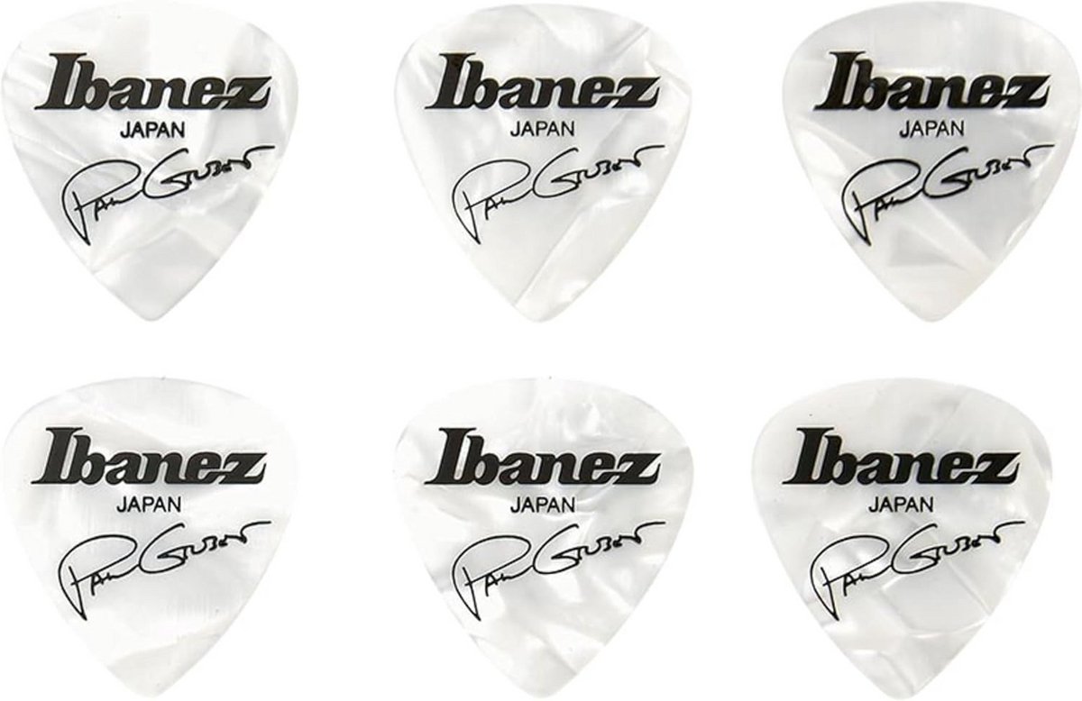Gitaar Plectrums - Picks - Gitaar Spelen - Celluloïde Materiaal - 1.0 mm Dikte - Parel Wit