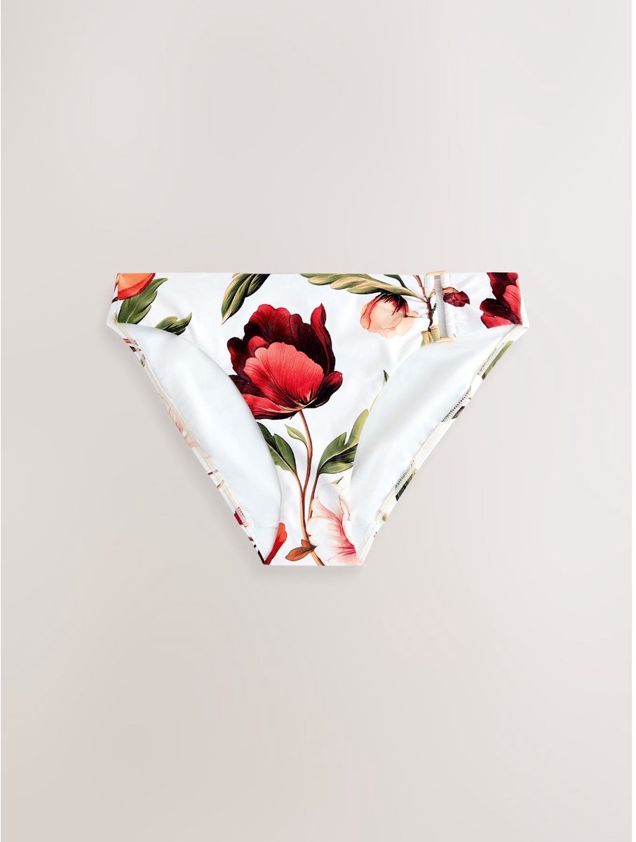 Next - Dames - Hoog uitgesneden hardware bikinislip - Wit