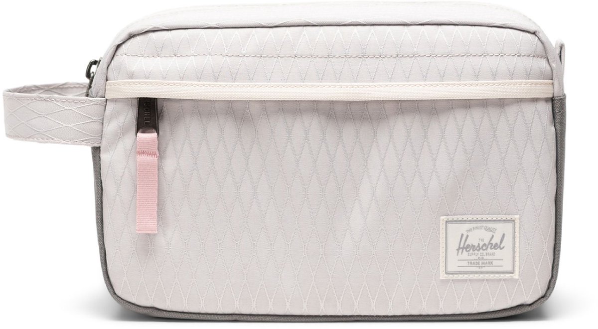 Herschel toilettas Chapter Travel Kit Vapor Diamond / Charcoal Gray Lichtgrijs