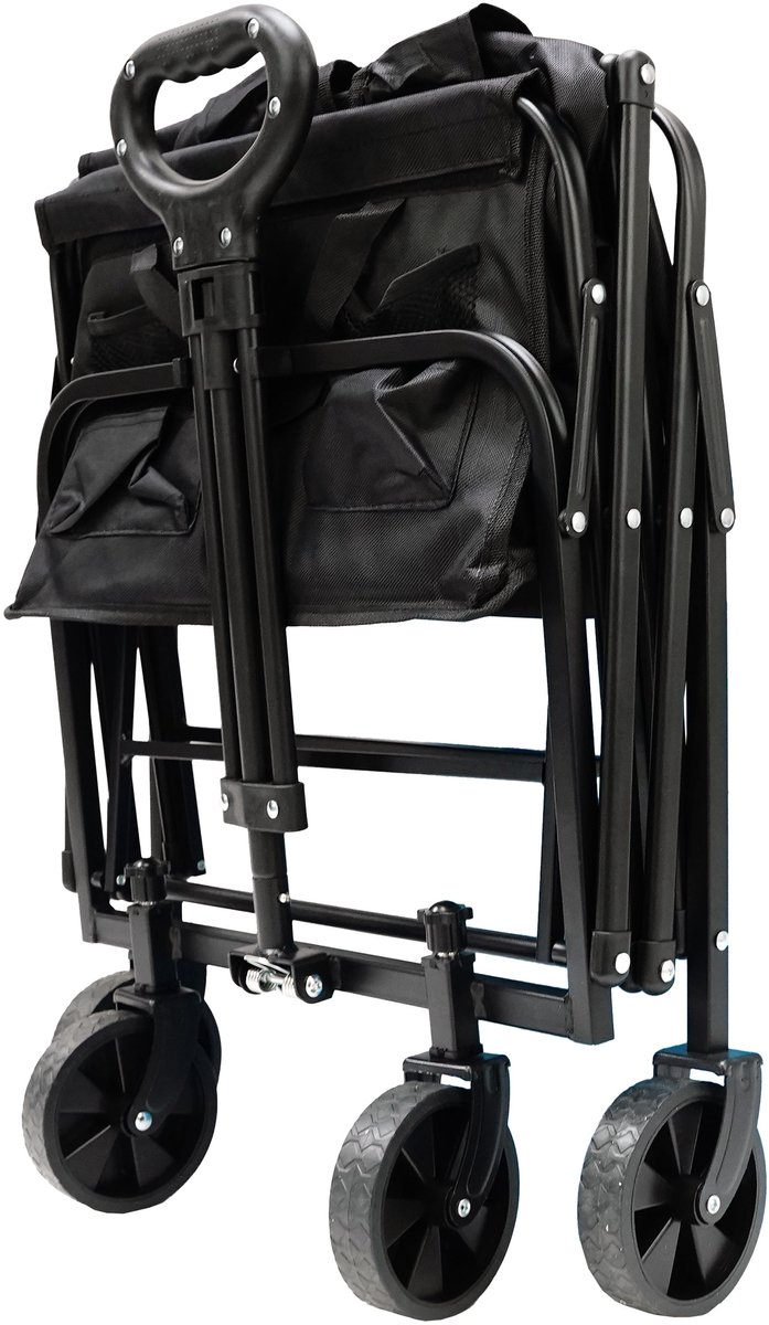 Eurocatch Opvouwbare Bolderkar - Zwart - 75x45x86 cm - tot 100 kg van Merkloos — afbeelding 4